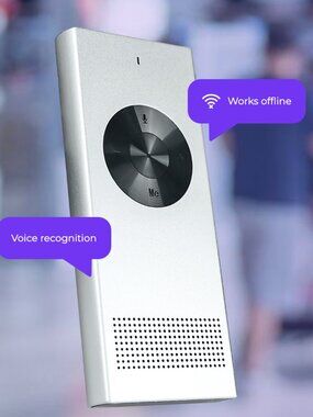 Enence Pro Language Translator Device Instant 2-Way Translation 60+ Languages
